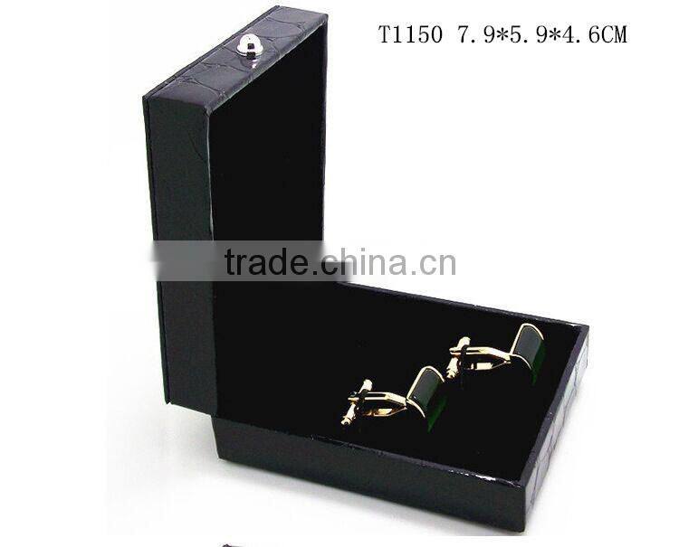 T1150 Fashion Jewlery Leather Cuff Box Wholesale Cufflink Box