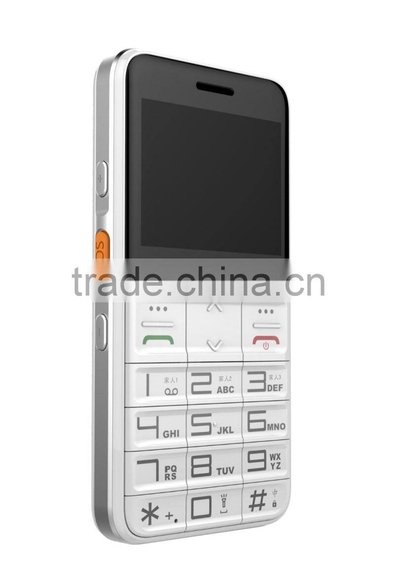 Senior phone with GPS tracking mobile phone holder