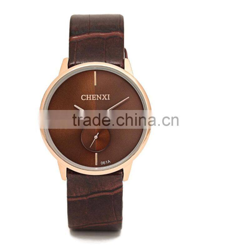 2015 The Newest Promotional Genuine Leather Watches Lover Watches For Wholesale Or OEM CX-061AM&LL