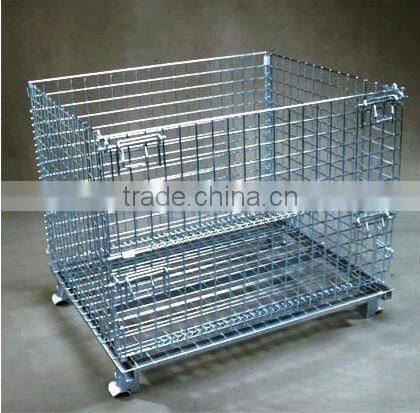 Collapsible and stackable 50*50mm wire basket