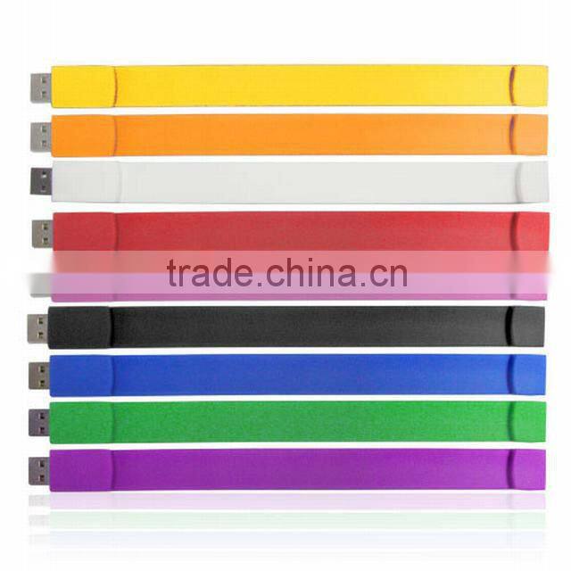 Popular silicon bracelet usb flash memory drive