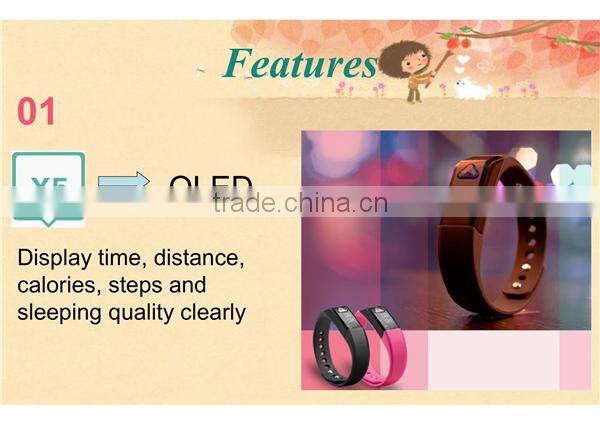 Vidonn X5 Bluetooth Bracelet Sports Tracker + Silent Alarm Clock + Sleep Monitor