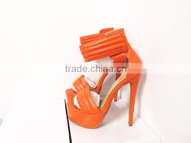 Ankle Strap Fancy Sandals China Catwalk Factory 16CM Sky High Platform Women High Heel Sandals Ladies