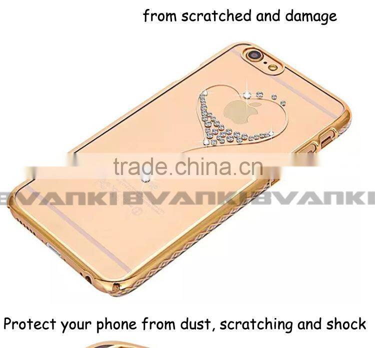 Hot Bling Mobile Phone Cover Sublimation For iPhone Cover,Mini PC Case For iPhone 6 Housing Back Cover Celulares Grandes