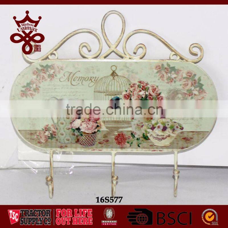 Wall hangers wall coat hooks flora decal metal coat Hook