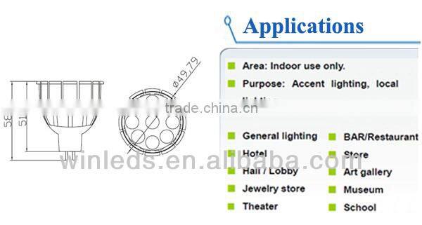 recessed spot dimmable led spotlights mr16 8w