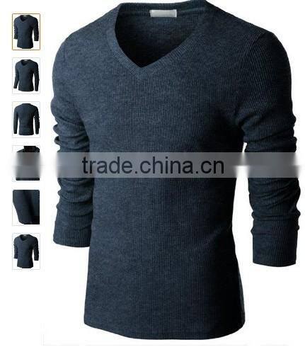 Dark blue Men round-neck T-shirt