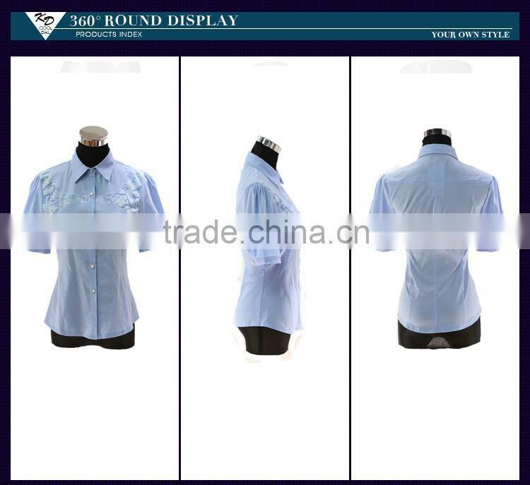 latest fashion shirts women OEM service ladies shirts wholesale