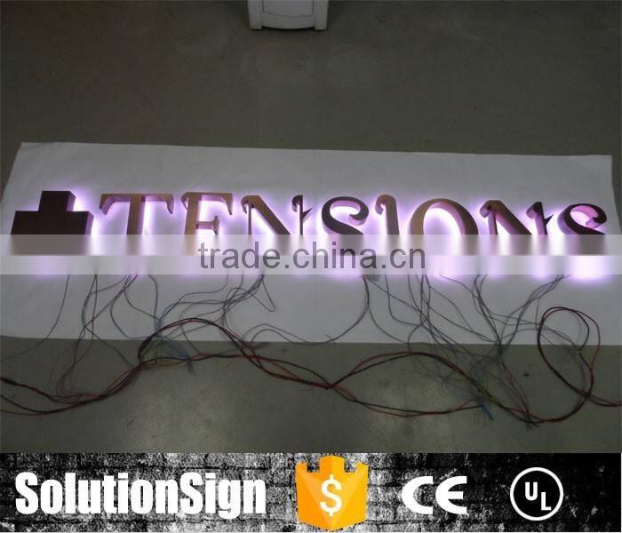 High quality 3d stainless steel signage letter sign
