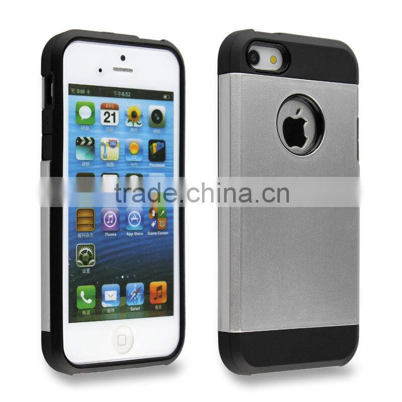 2014 newest 3d phone case for iphone 4/5/5s/5c, Slylish TPU+PC shockproof slim armor phone case for iphone 5 5s
