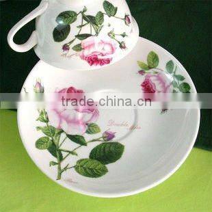 220ml hot sale keurig colour ceramic tea cup and saucer