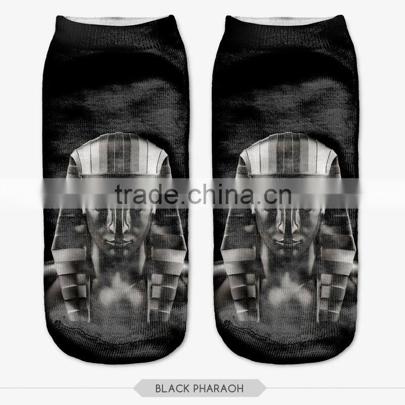 yoya lovely little puppy high quality 3d digital full print colorful ankle socks sports unisex custom hot sale stretch spandex
