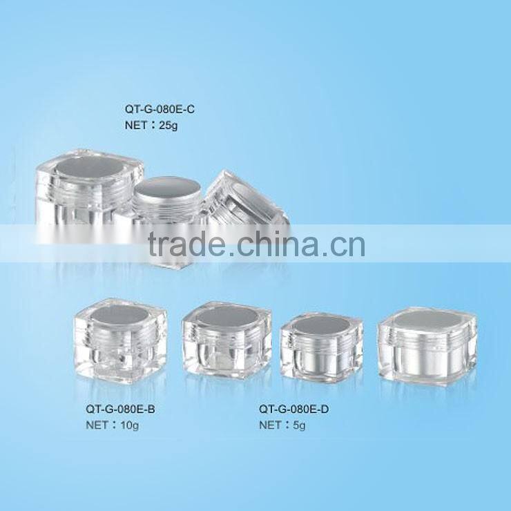 Empty Square Acrylic Box Cosmetic Cream Container Acryl Series 40g 60g