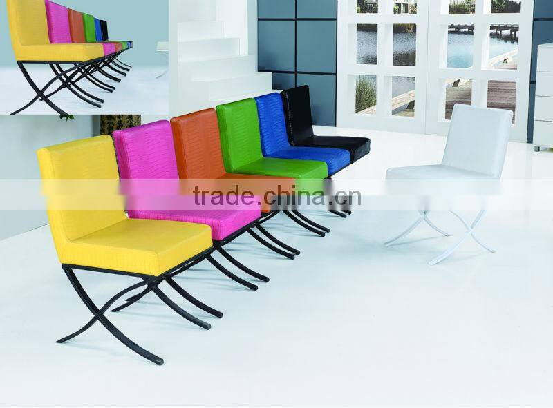 Black PU dining chair
