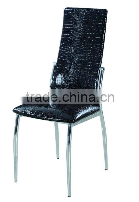 wholesale PVC seat & back metal tube dining chair