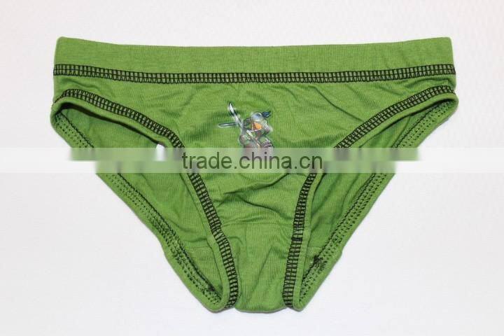 China supplier wholesale kids cotton underwear children briefs with pure color