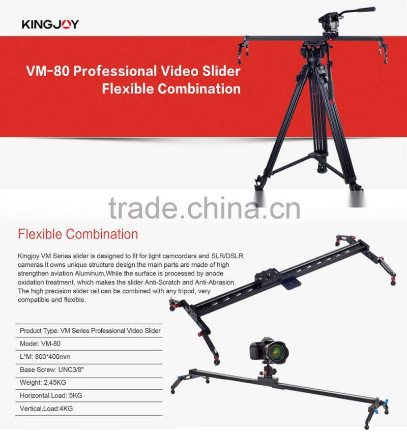 Kingjoy Popular aluminum mini slider for SLR or DSLR camera VM-150