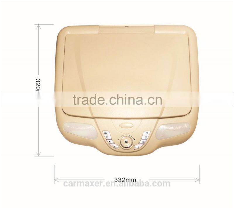 16.4 Inch Flip Down Car monitor With SD/USB slot Adjustable Car Roof Mount dvd player