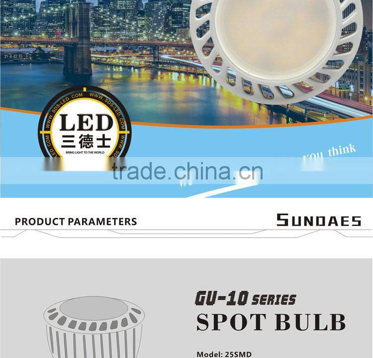 LED spotlight spotlight led 30 degree SMD5630 Aluminum GU10 led spotlight 2700K-6500K