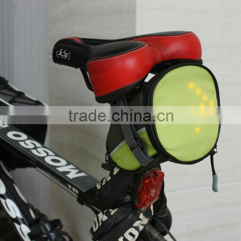 Security hiking cycling waterproof outdoor Factory direct turn signal bike light led turn signal backpack bike saddle bag
