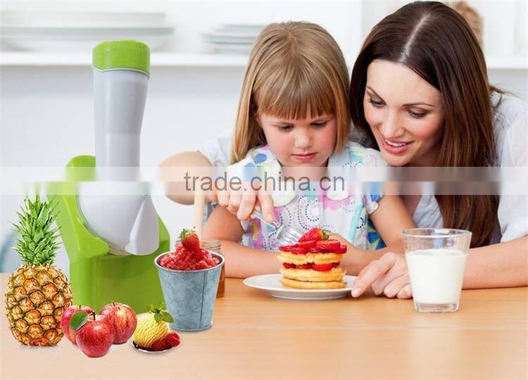 New way for friute eating self cooling home made ice cream maker