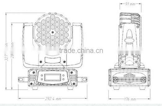 36PCS*3W CREE LED sport moving head light /professinal stage light