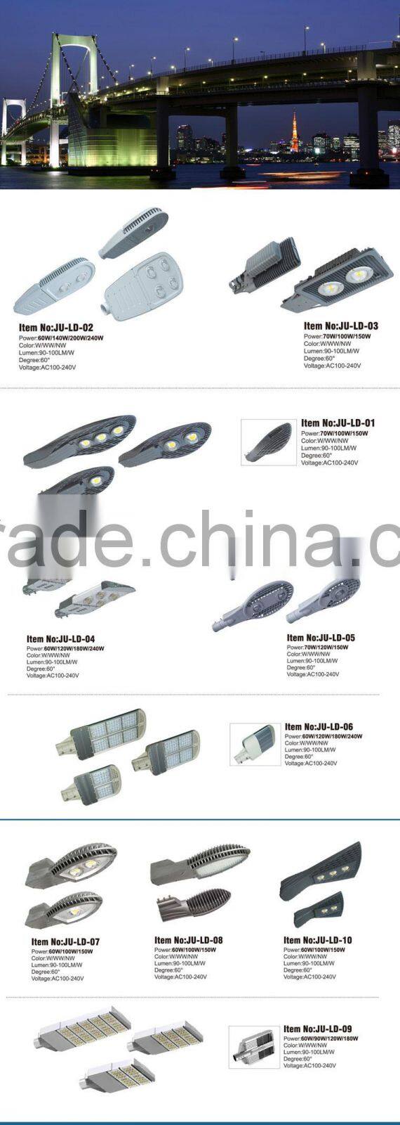 Outdoor highway IP65 36W-100W solar street light energy saving solave led street light