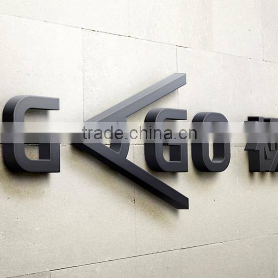 Custom LED backlit signage stainless outdoor sign board material