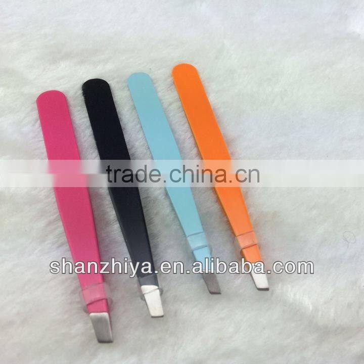 High quality promotion / advertising eyebrow tweezer with diamond