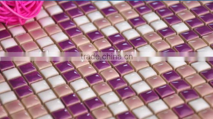 mini 10x10mm gold ceramic mosiac tile