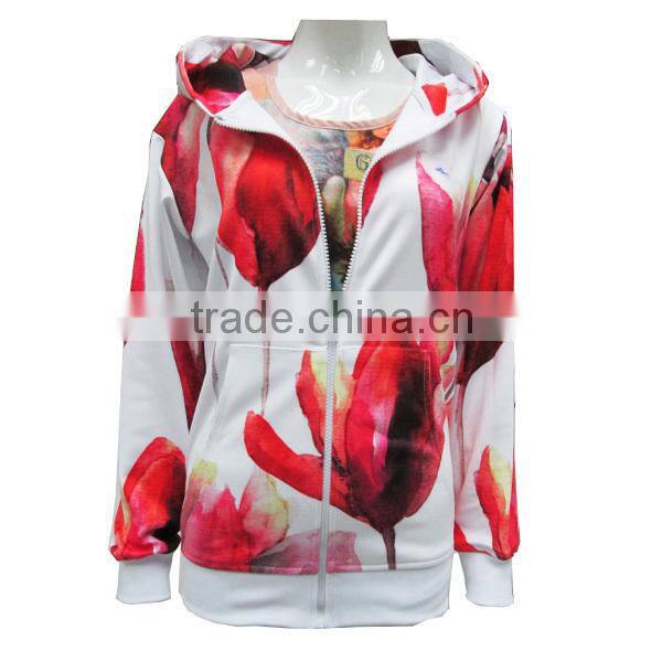 Custom100%Fleece Fabric Women's Sweatshirt Hoodies