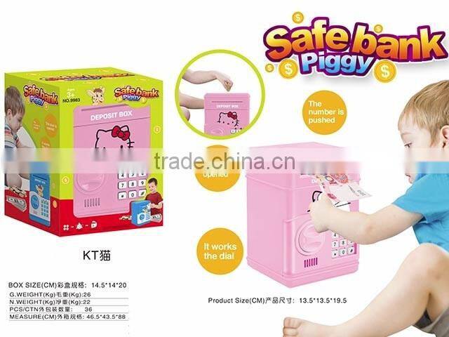Hot sell Novelty Password Number Coin Bank Saving Money Cash Saving ATM Bank
