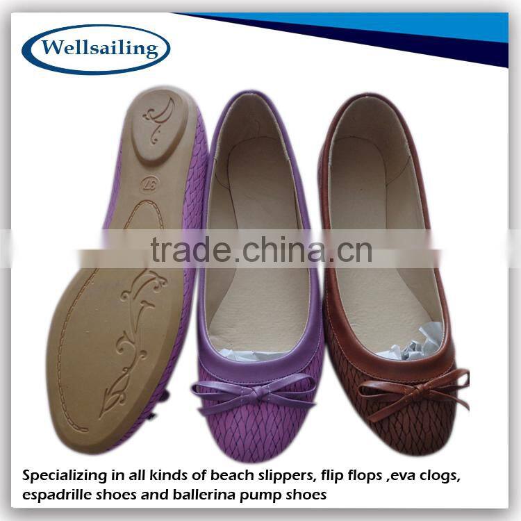 Direct factory manufacture sweet ballerina shoes/foldable ballerina shoes