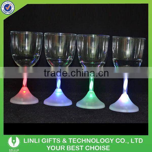 Green Plastic Wine LED Flashing Glass