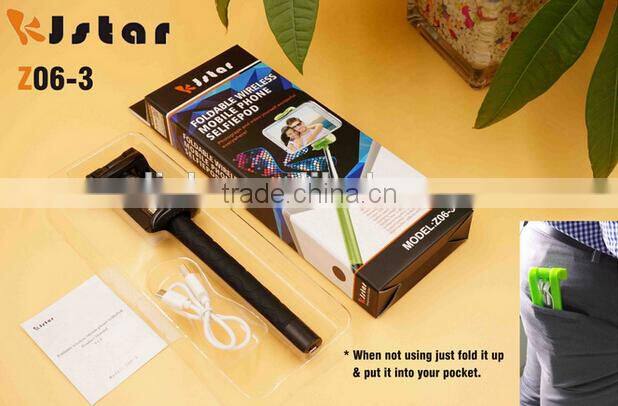 All in One Wiressless Bluetooth Selfie Stick Z06-3