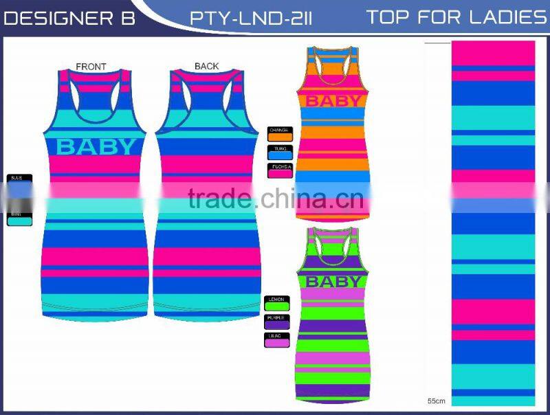 Dazzle colour stripe fashion vest