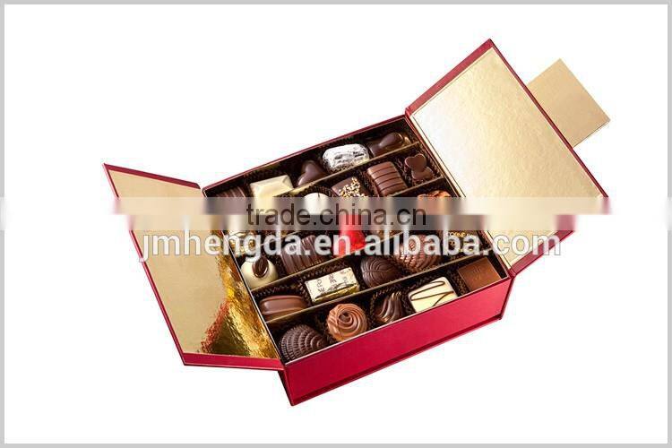 Colorful paper candy box for wedding candy with window