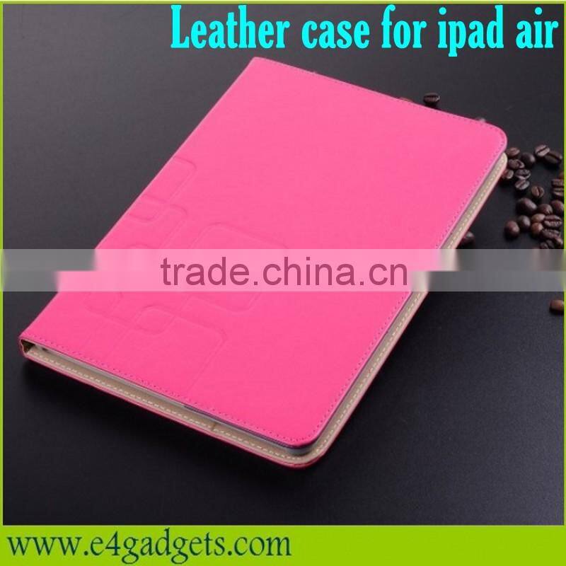 2013 new arrival High Quality crazy horse pattern leather case for apple ipad air case