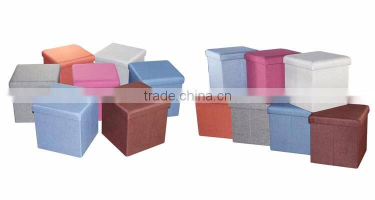 2 Seaters Soft Cover Folding Storage Bench