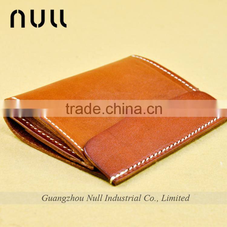 Hot Selling Wholesale Vegetable Tanning Top Layer Cowhide Leather Card Holder