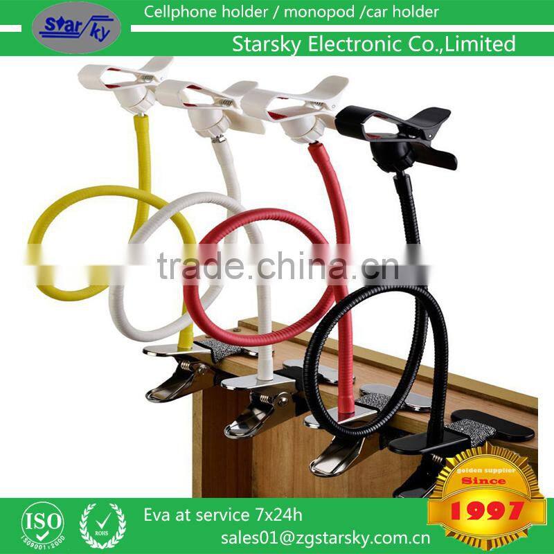 Mobile Phone long clip lazy phone holder gimbals lazy bedside bed bracket phone clip holder in Italy market