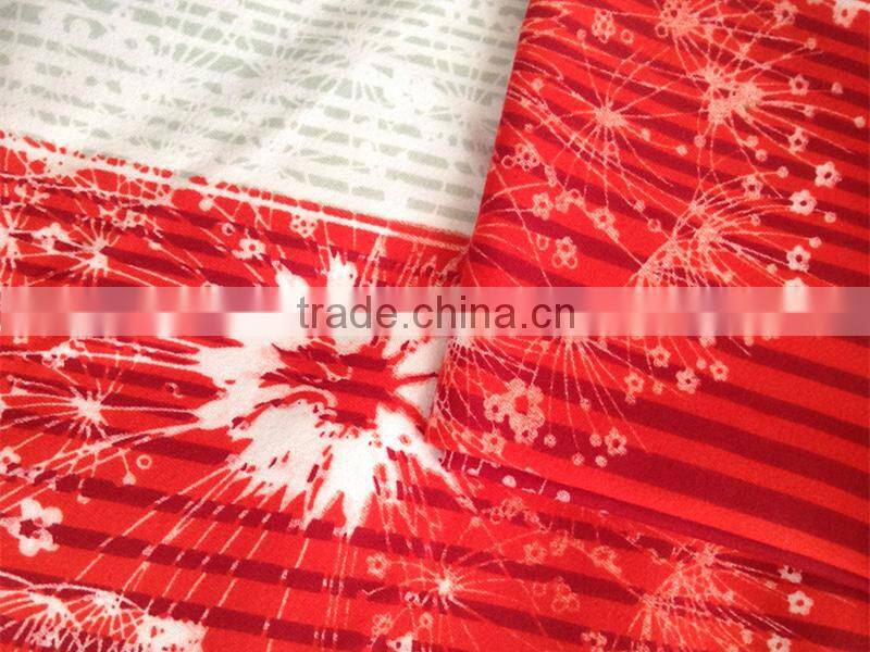 China flower design 100% polyester micro peach skin for home textile