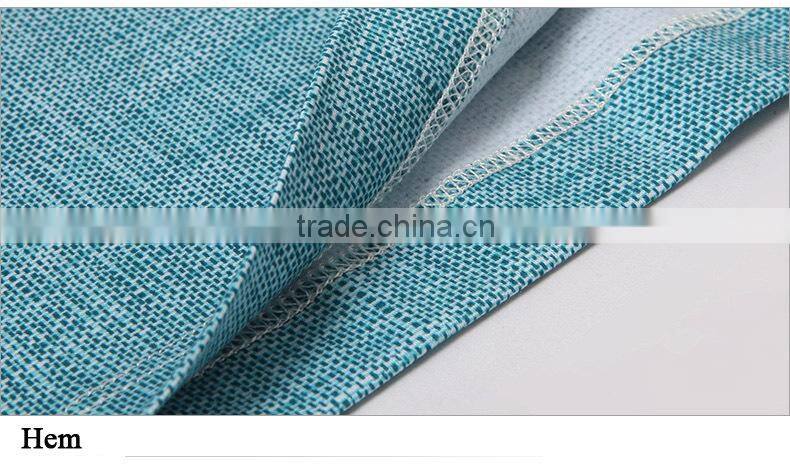 Linen Cotton Custom Fit Contrast Collar Men's Polo shirts