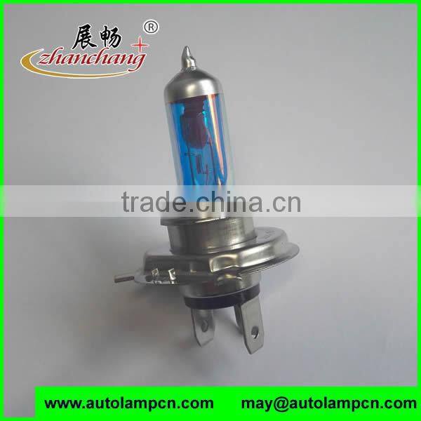 Car bulb H4 P43t 12V Laser blue Silver top