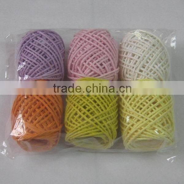 HOT SALE 3 Lanes Paper Raffia Ribbon Spool, Paper Cord for Present Wrapping Decorations