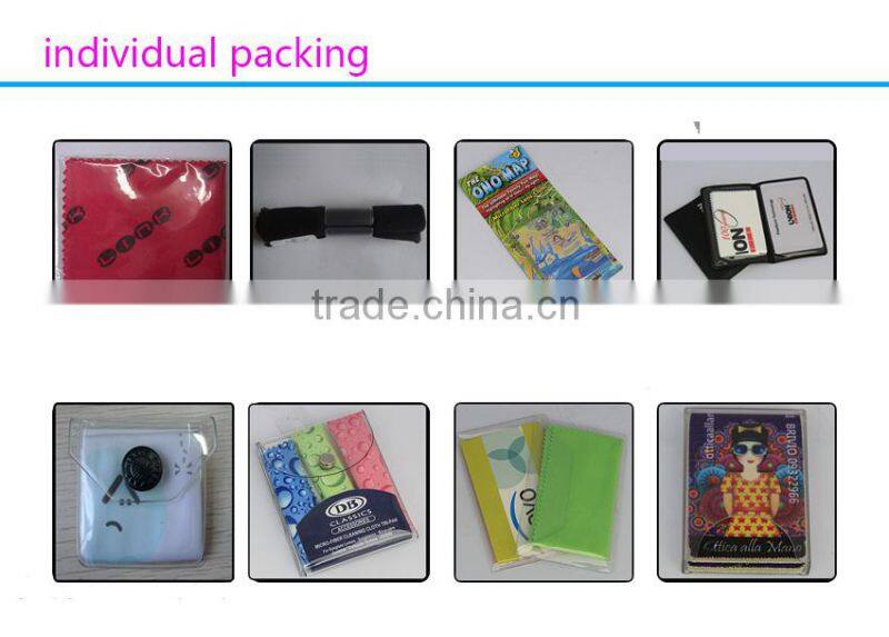 custom printing microfiber cleaning cloth for eyeglasses lenses