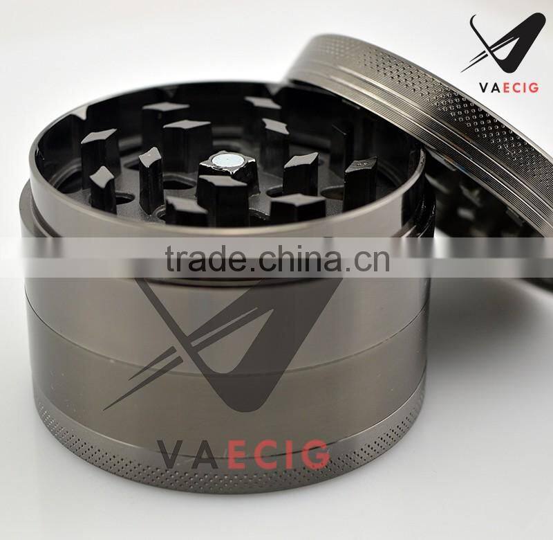 VA Herb Grinder with Pollen Catcher with 34 Teeth for Fine Grinding - 4 Pieces zinc alloy weed grinder