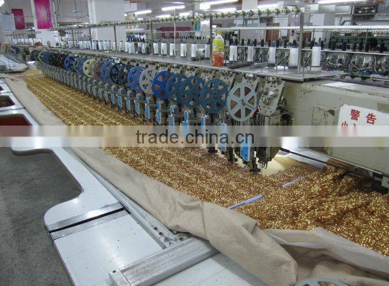 Silver Metallic Different Size Circle Array Designs Cord Embroidery Fabric For Evening Dress High Quality Fills Net