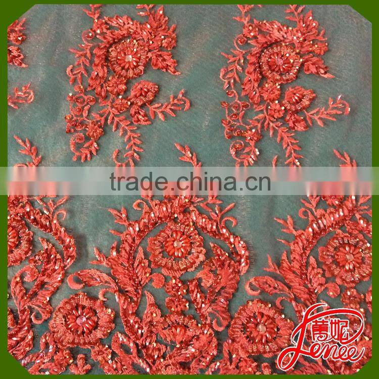 Girls Dress Choice Multicolor & Guipure Sequined Beads Embroidery Fabric