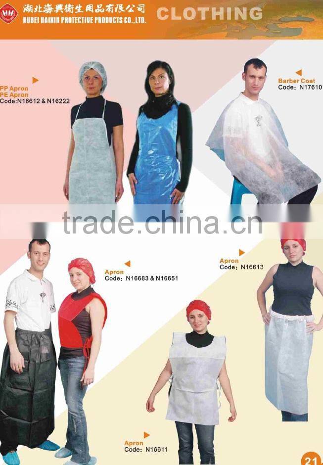 Wholesale disposable blue apron, medical disposable